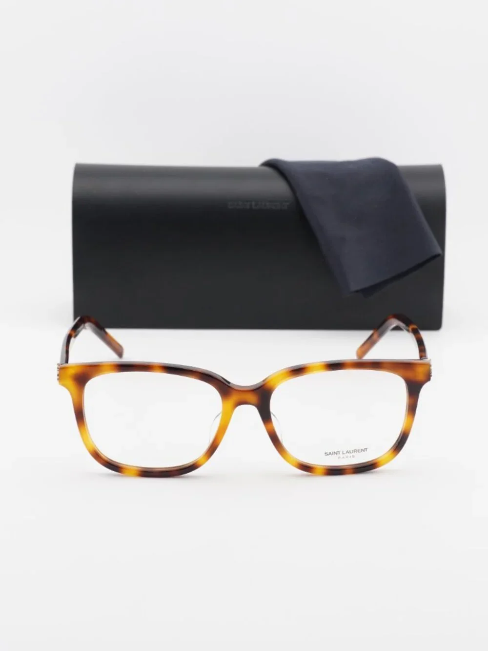 Saint Laurent SLM110F 005 Square Eyeglasses – Havana 55mm - Picture 2 of 11